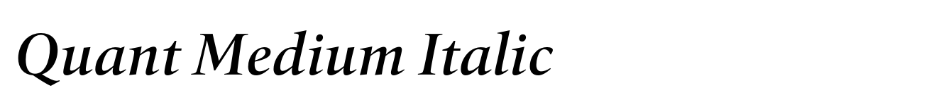 Quant Medium Italic image